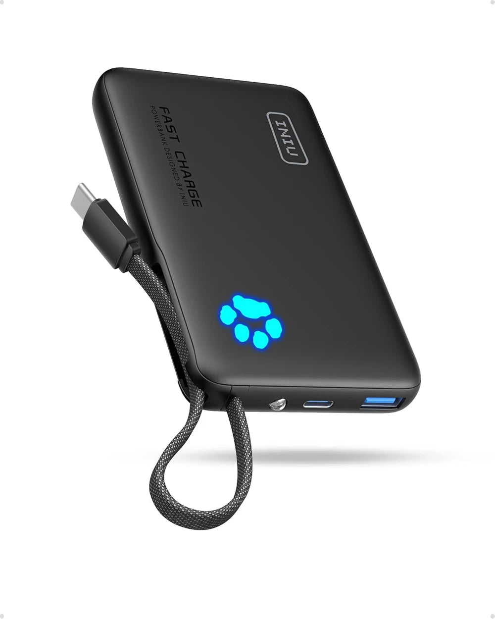INIU 10000mAh Power Bank with Flashlight