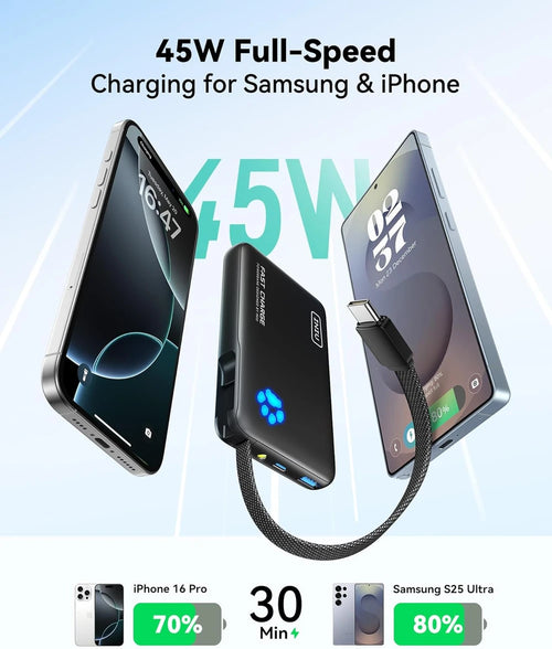 INIU 10000mAh Power Bank with Flashlight